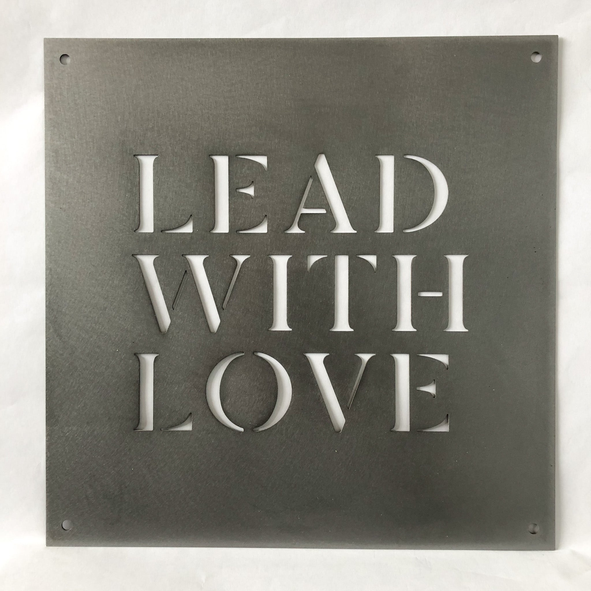 12" x 12" Lead with Love