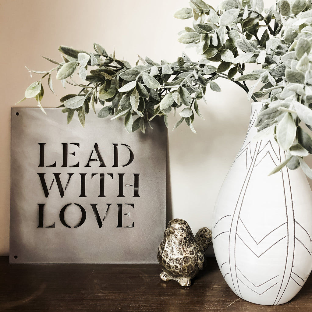 12" x 12" Lead with Love