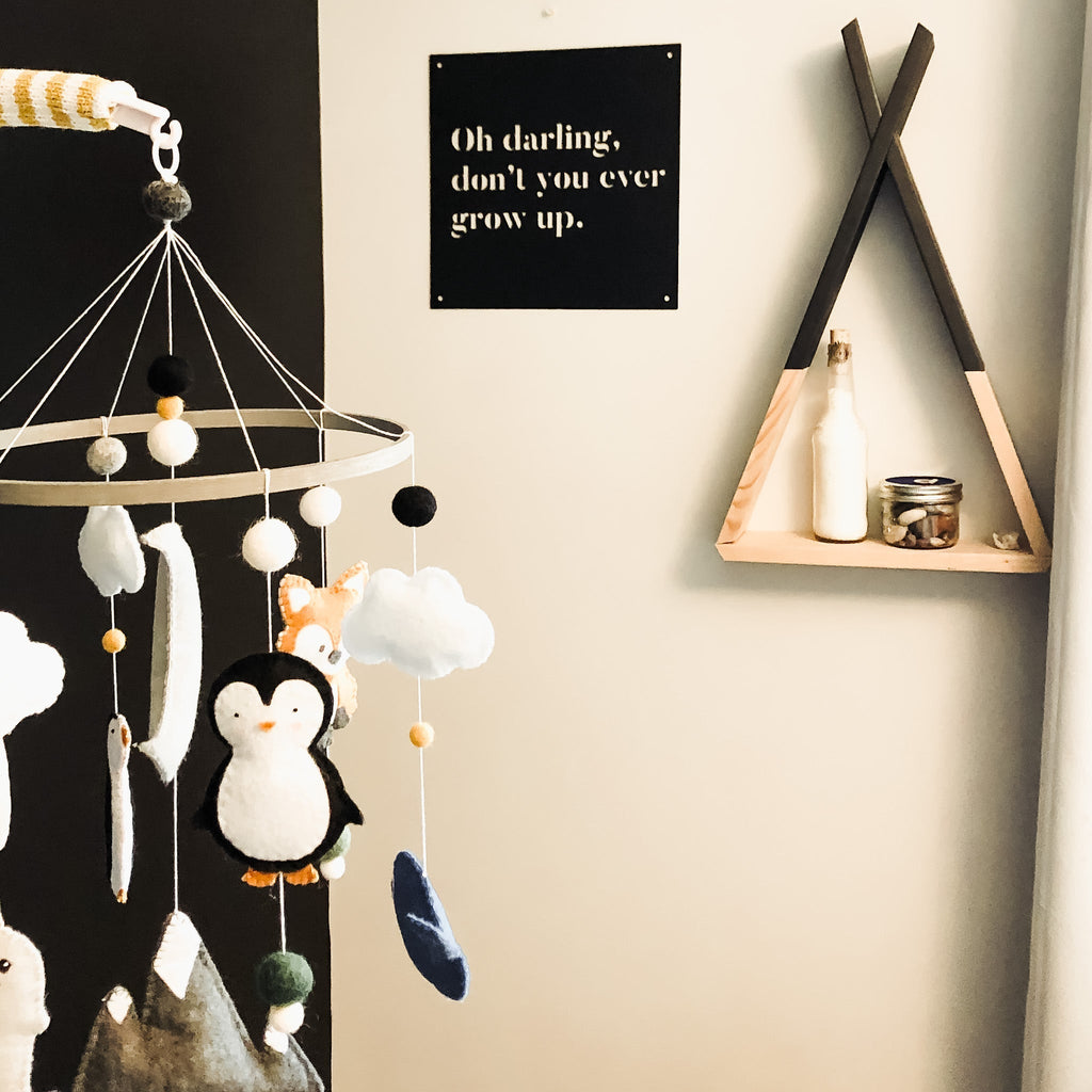 12" x 12" Oh Darling Don't You Ever Grow Up