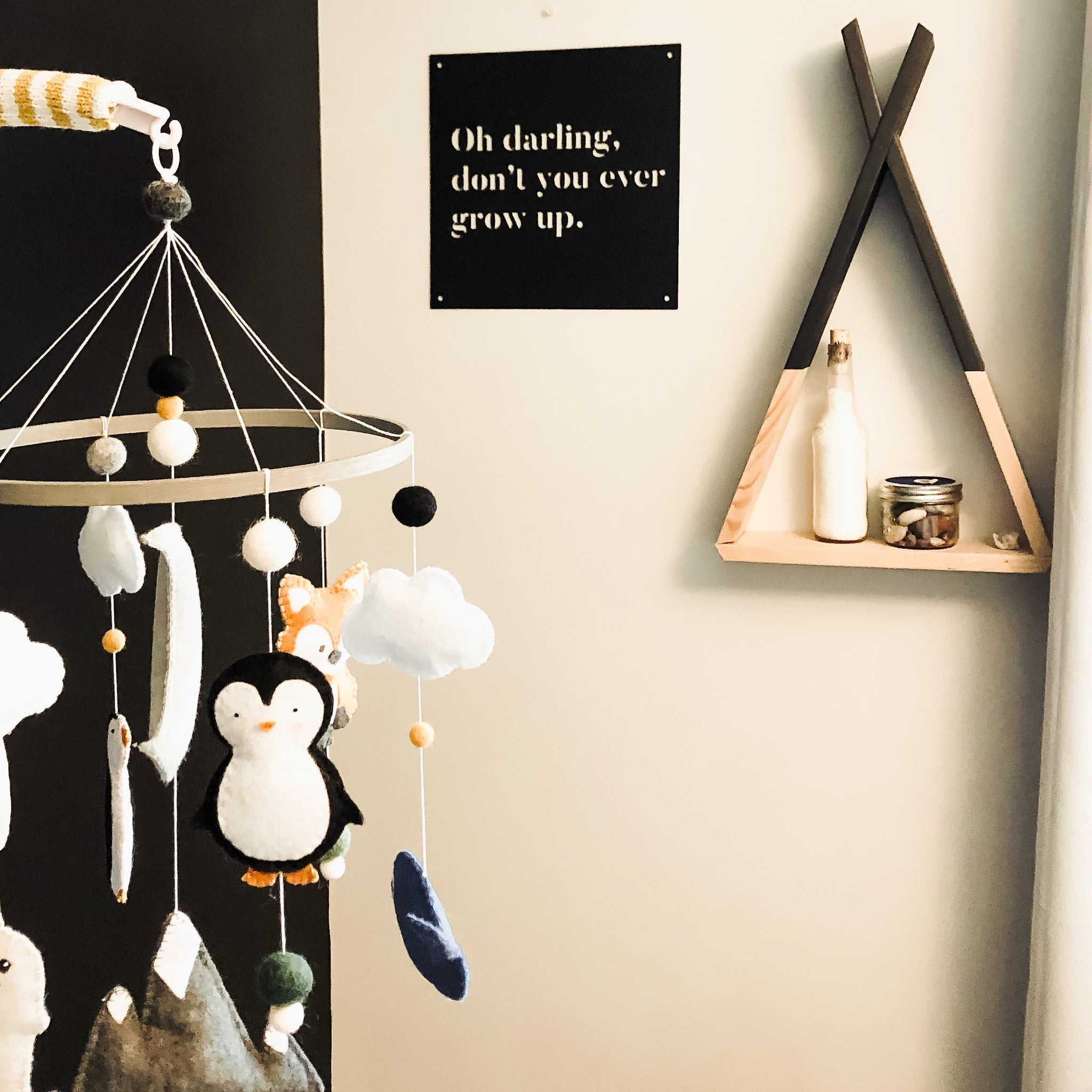 12" x 12" Oh Darling Don't You Ever Grow Up