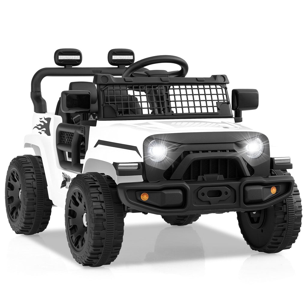 12V Kids Ride on Truck Car Battery Powered Electric Vehicle-Black