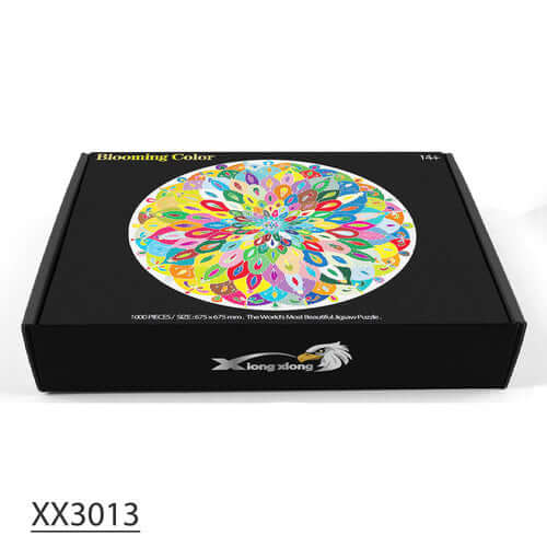 1000-Pc Round Peacock Feather Puzzle | KidsToyLover