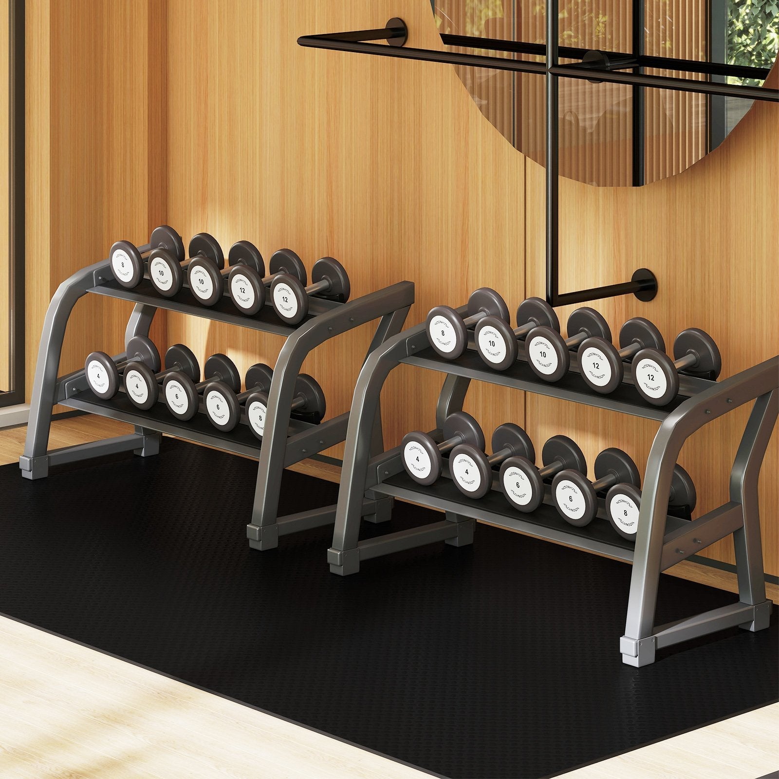 15.5 x 7.7 FT Garage Floor Mat 7 mm Thickened PE Flooring Rolls Pack of 4