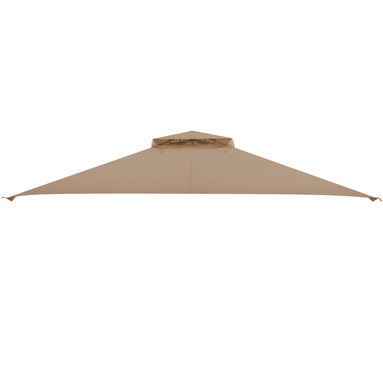10 x 12 Feet Gazebo Replacement Top with Air Vent and Drainage Holes-Beige