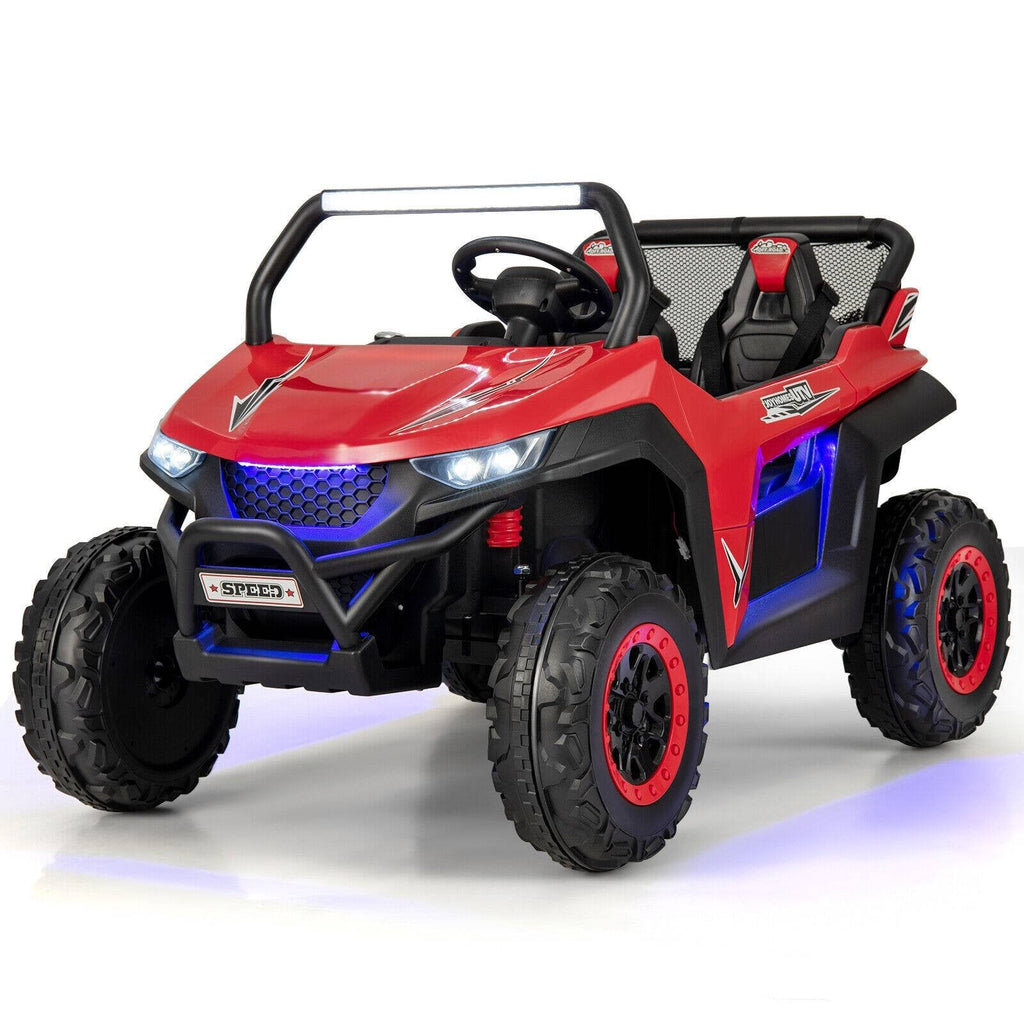 12V 2-Seater Kids Ride on UTV with Slow Start Function Music-Black