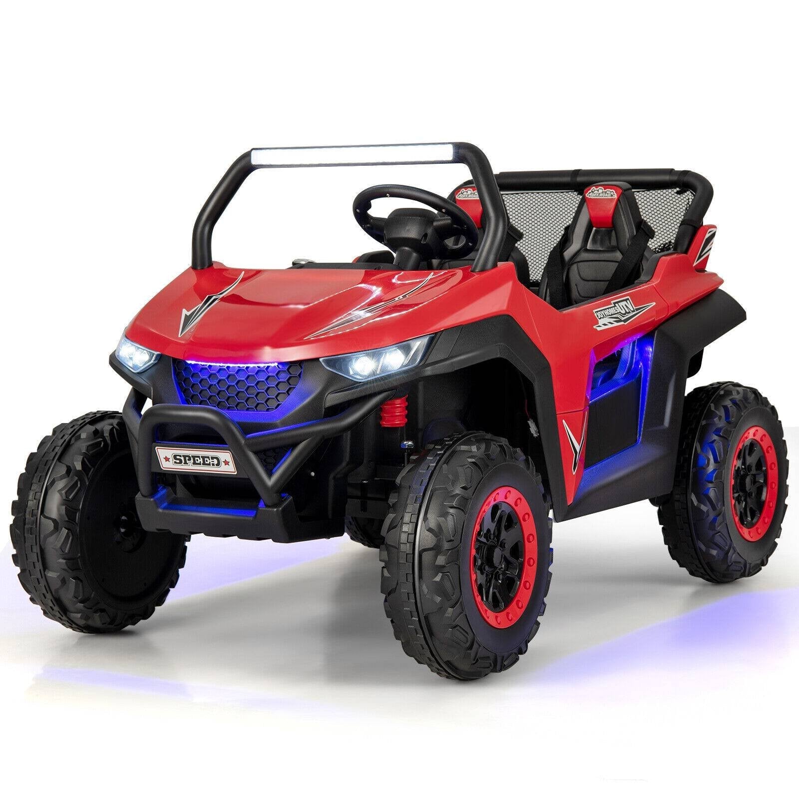 12V 2-Seater Kids Ride on UTV with Slow Start Function Music-Black