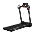 2.25 HP Electric Motorized Folding Running Treadmill Machine with LED Display and APP Control-Black