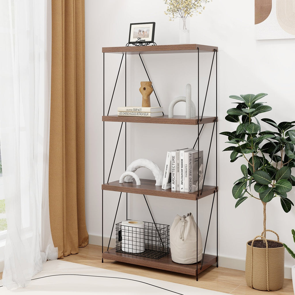 2/3/4/5-Tier Multipurpose Display Rack with Metal Frame-34 inches