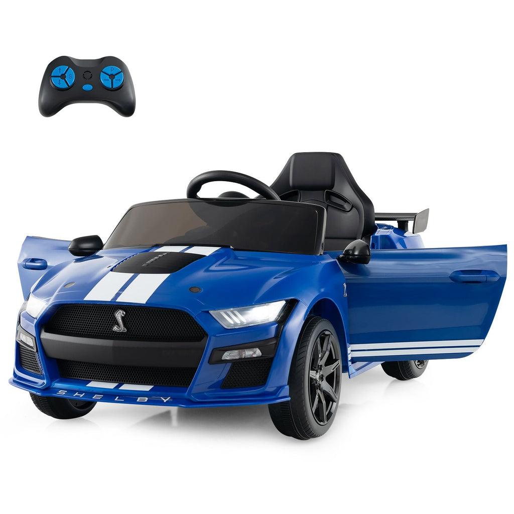 12V Licensed Ford Mustang Shelby GT500 Kids Ride on Car with Remote Control for Kids Aged 3-8-Black
