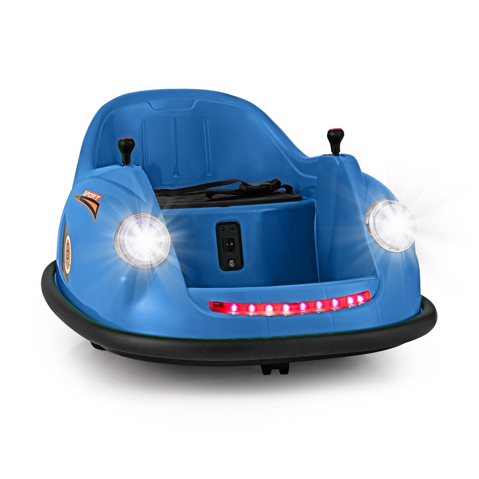 12V Electric Kids Ride on Bumper Car Battery Powered Bumping Car with Remote Control-Blue