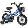 12 Inch Kids Bike Children Bicycle with Training Wheels for 3-4 Years Old-Navy