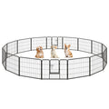16 Panel 24/32/40 Inches Height Dog Playpen with Lock and Large Door-24 inches