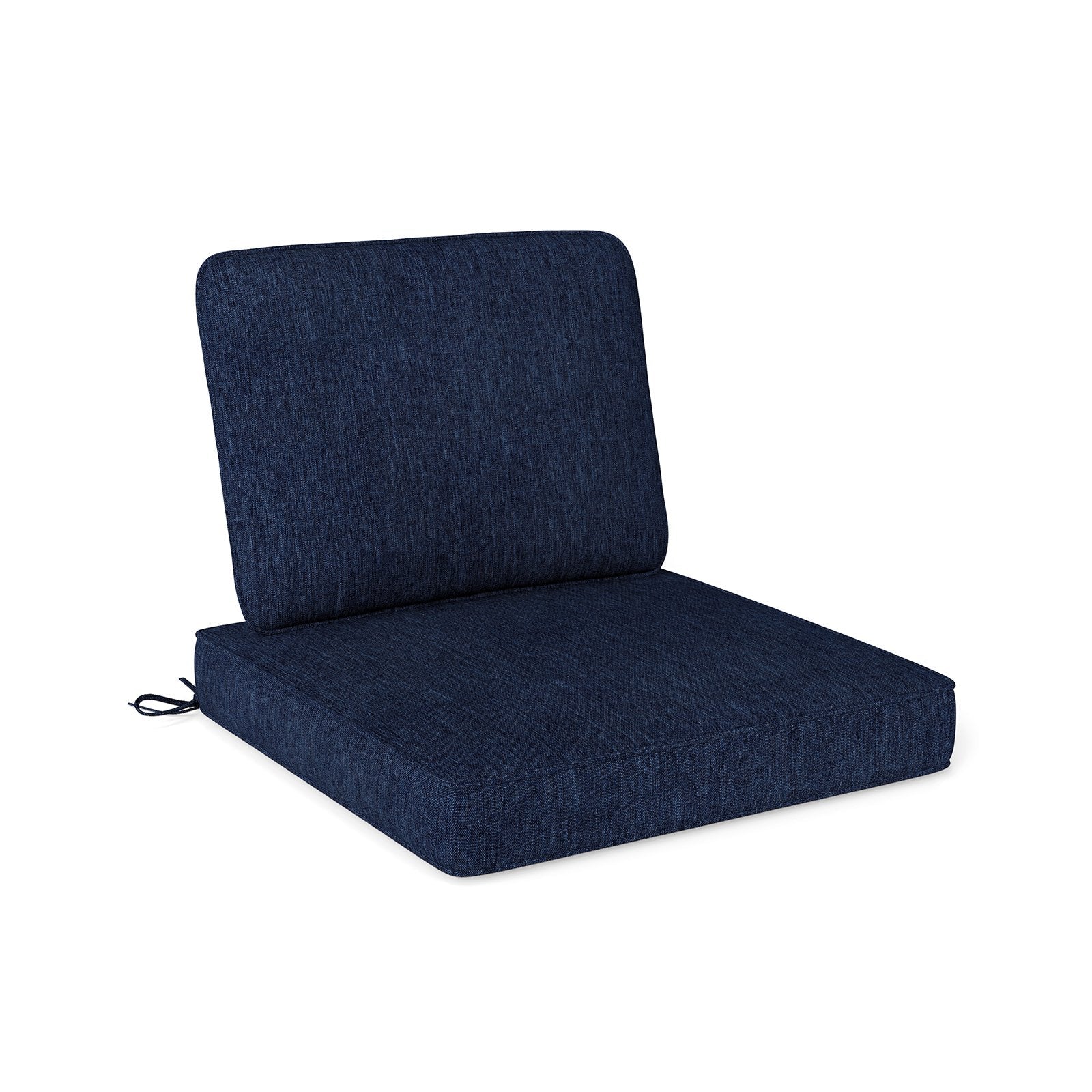 2-Pack Outdoor Patio Cushion Set with Removable Covers-Black