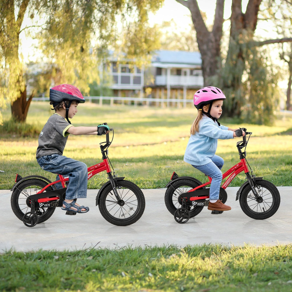 18 Inch Kids Bike Adjustable Bicycle with Reflectors and Bell for 4-8 Years Old