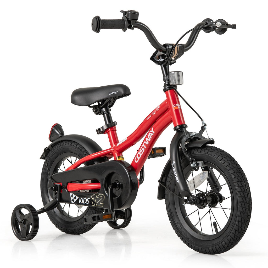 18 Inch Kids Bike Adjustable Bicycle with Reflectors and Bell for 4-8 Years Old