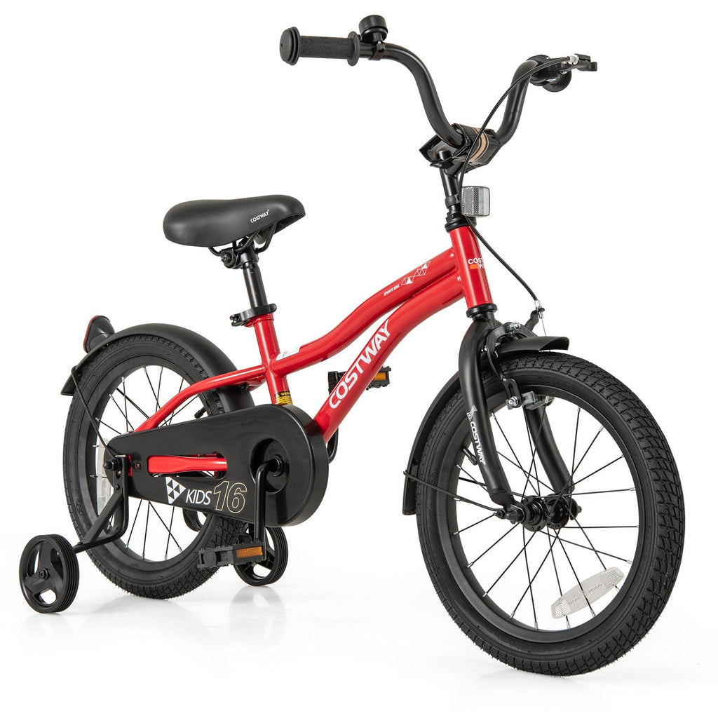 18 Inch Kids Bike Adjustable Bicycle with Reflectors and Bell for 4-8 Years Old
