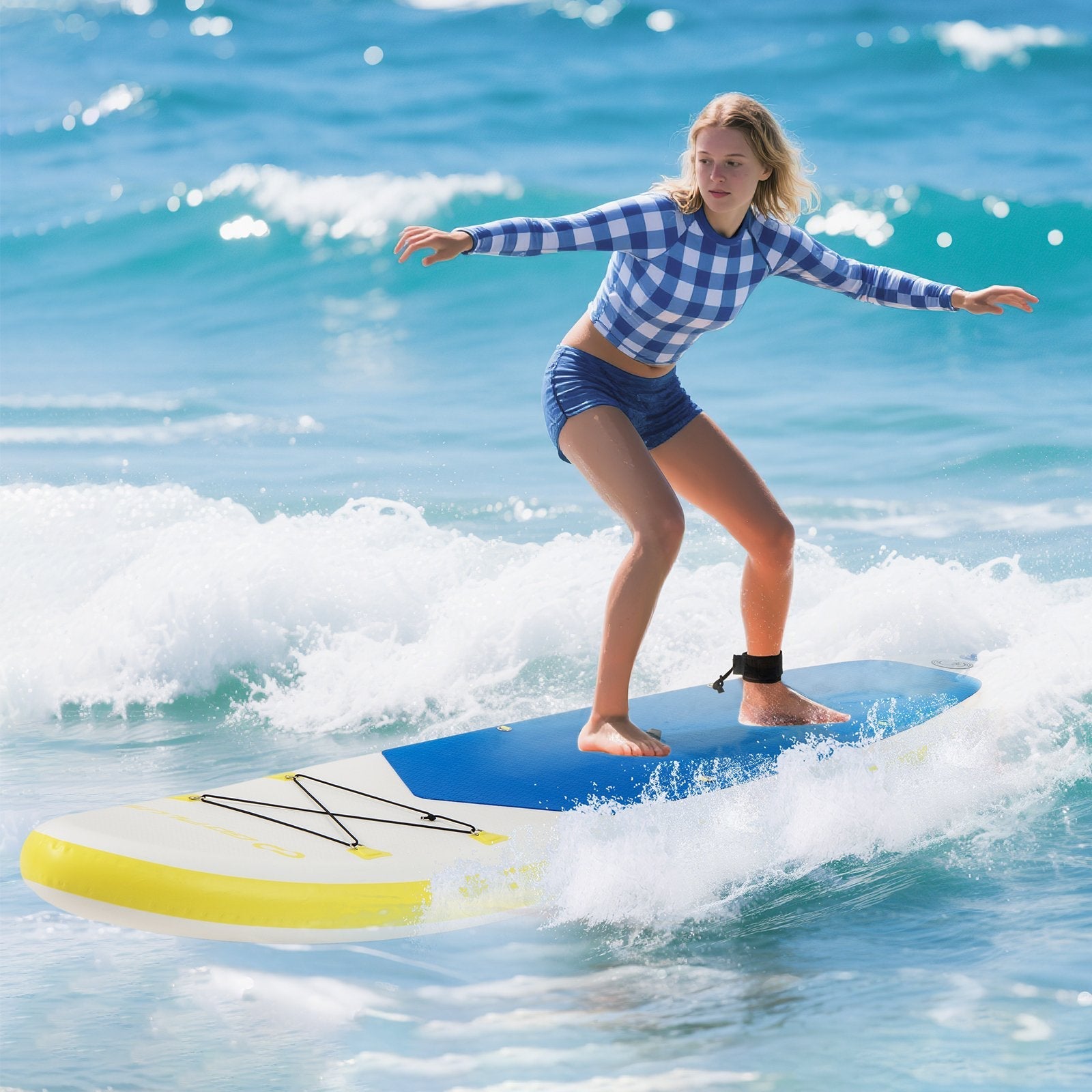 11 Feet Premium SUP Inflatable Stand Up Paddle Board with Accessories for Youth Adults-L