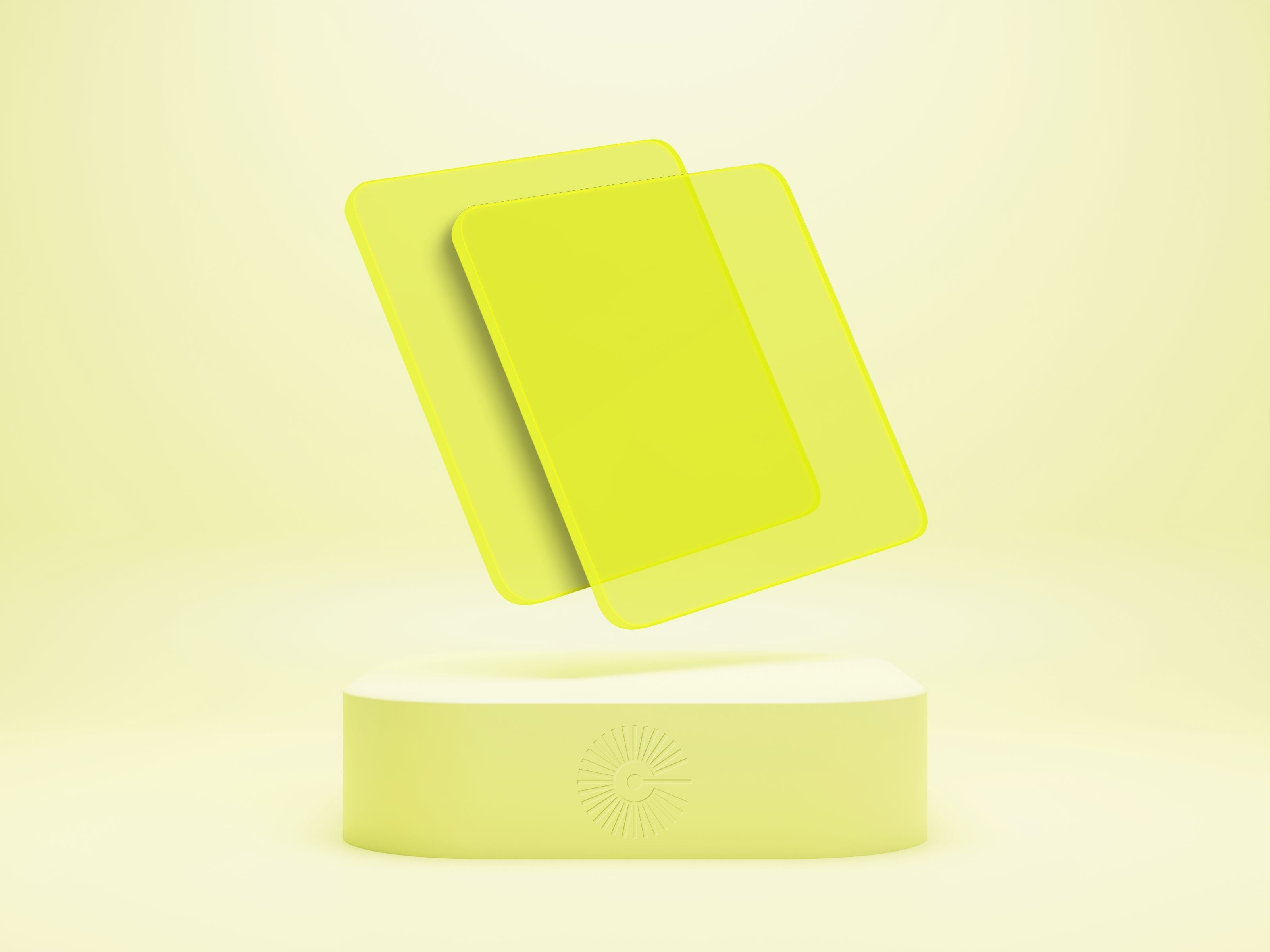 1/8” Clear Colour Acrylic - Neon Yellow (previously 'Neon Lime')
