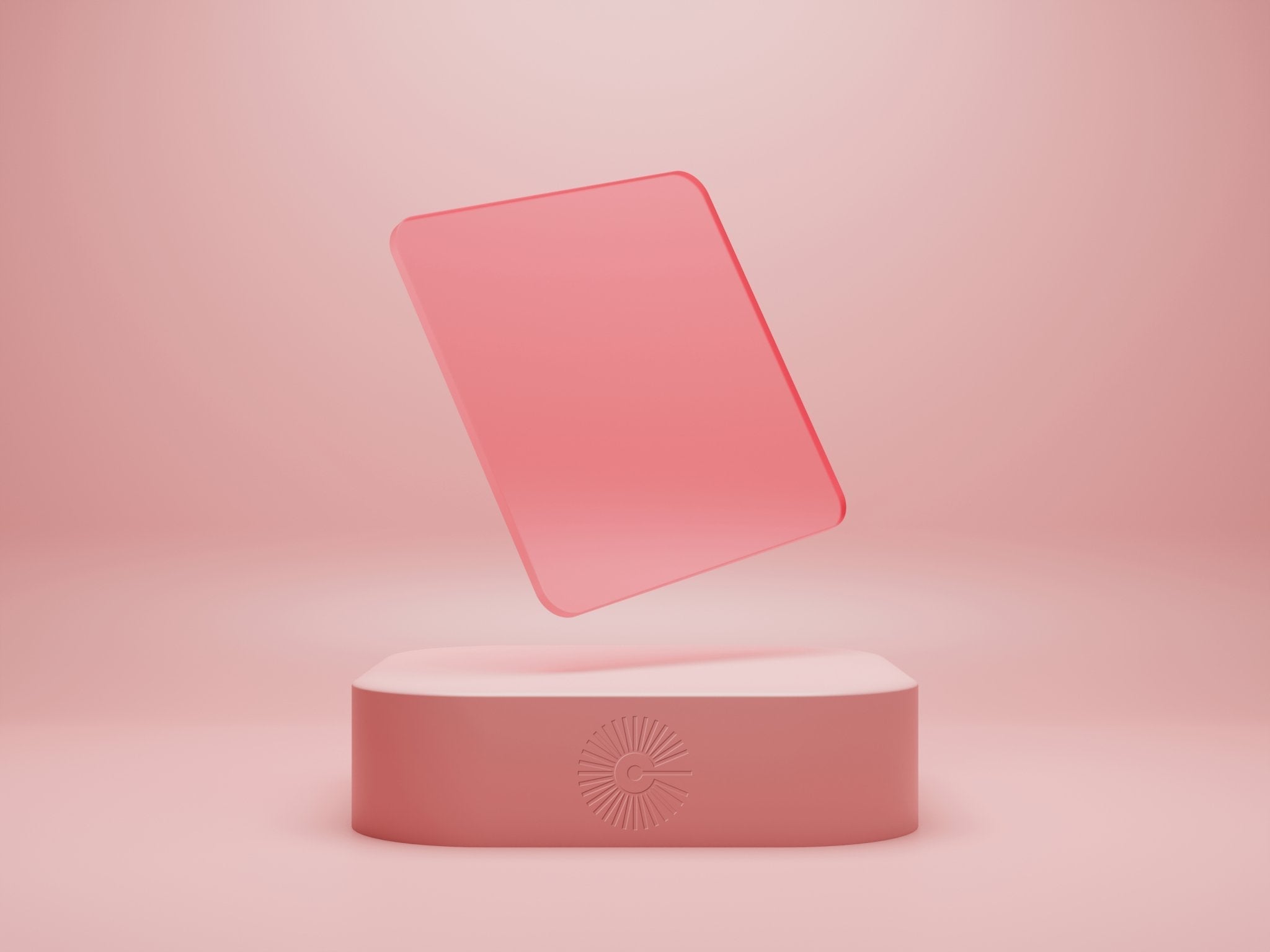 1/8" Frosted Acrylic - Pink