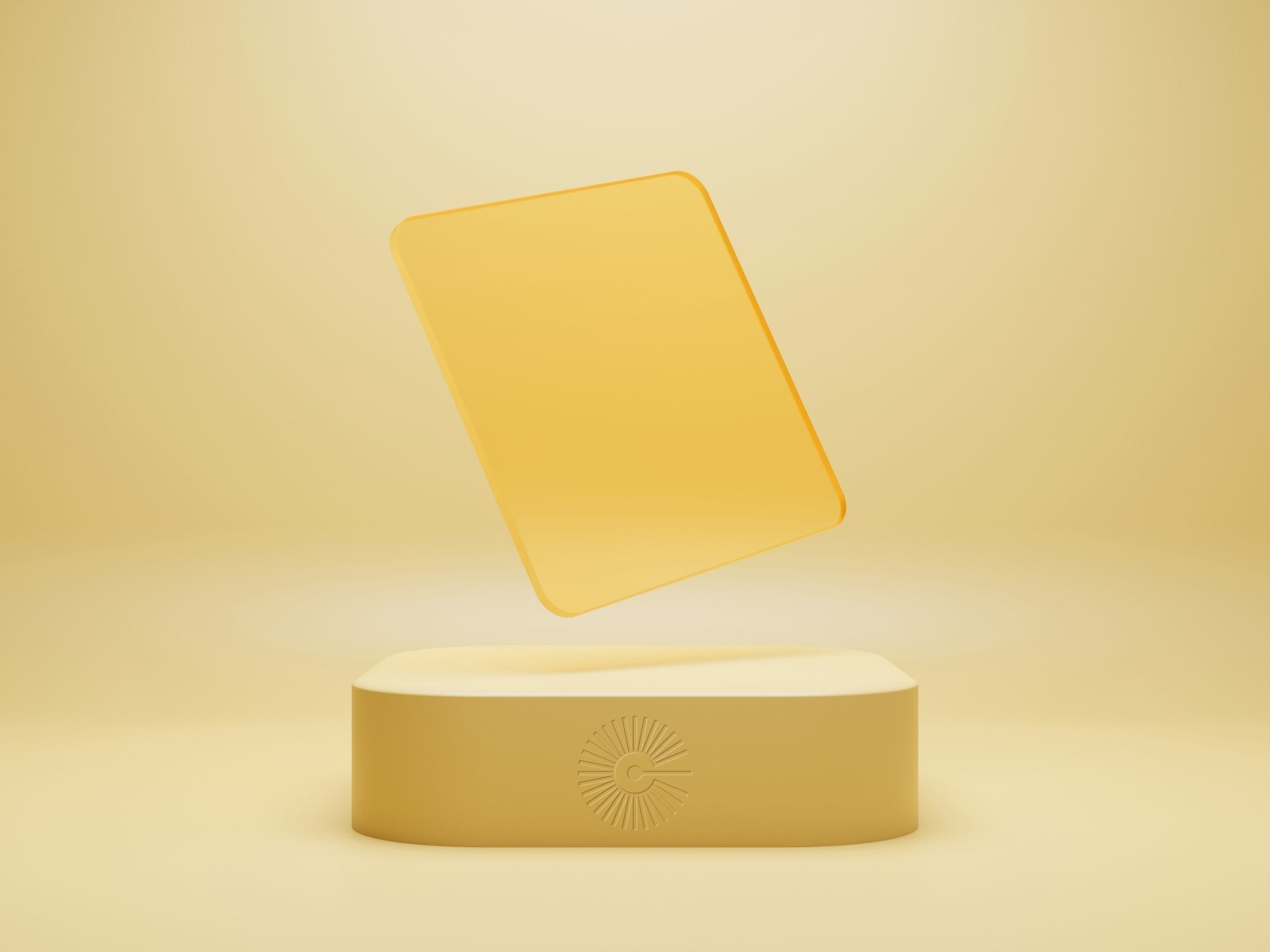 1/8" Frosted Acrylic - Yellow