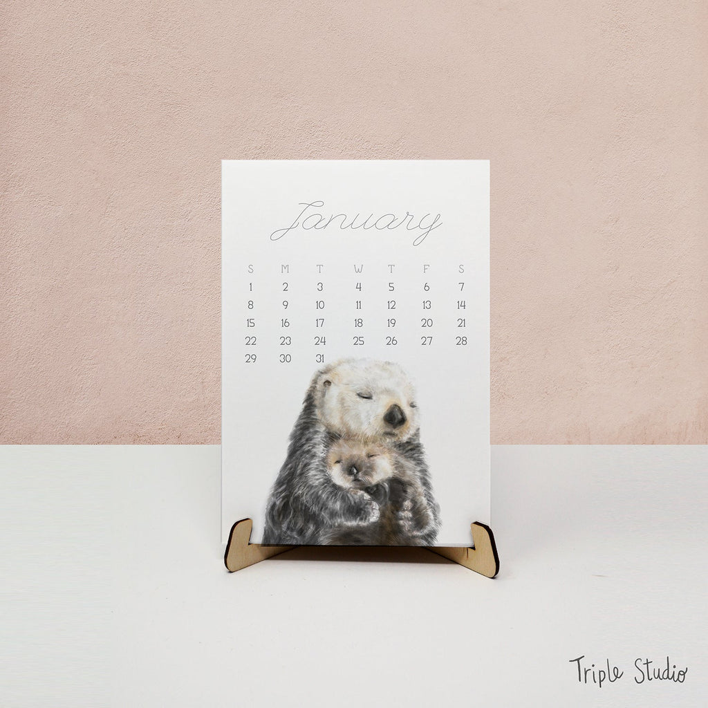 2026 Desk Calendar: Baby & Mommy