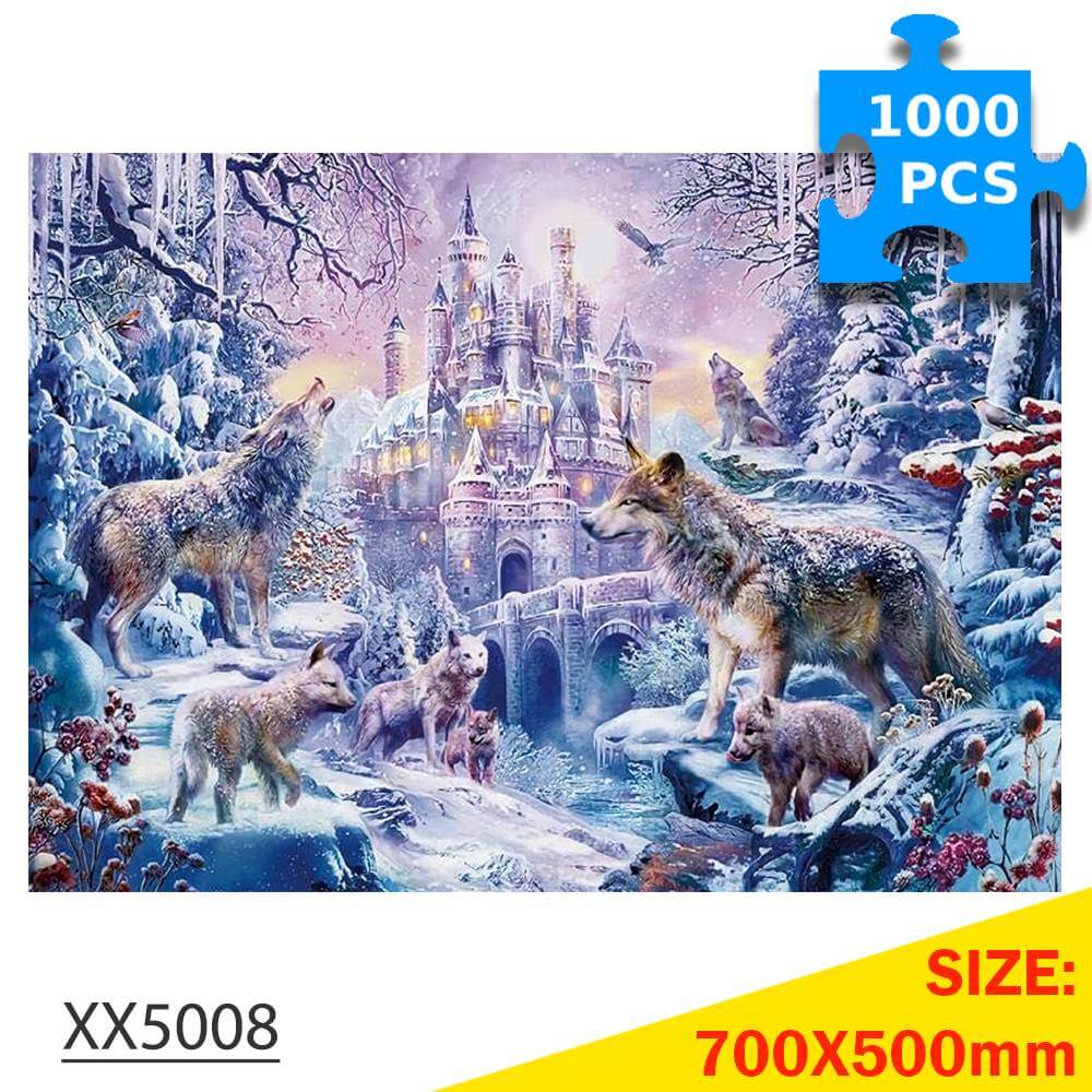 1000-Pc Wolf Castle Jigsaw Puzzle | KidsToyLover