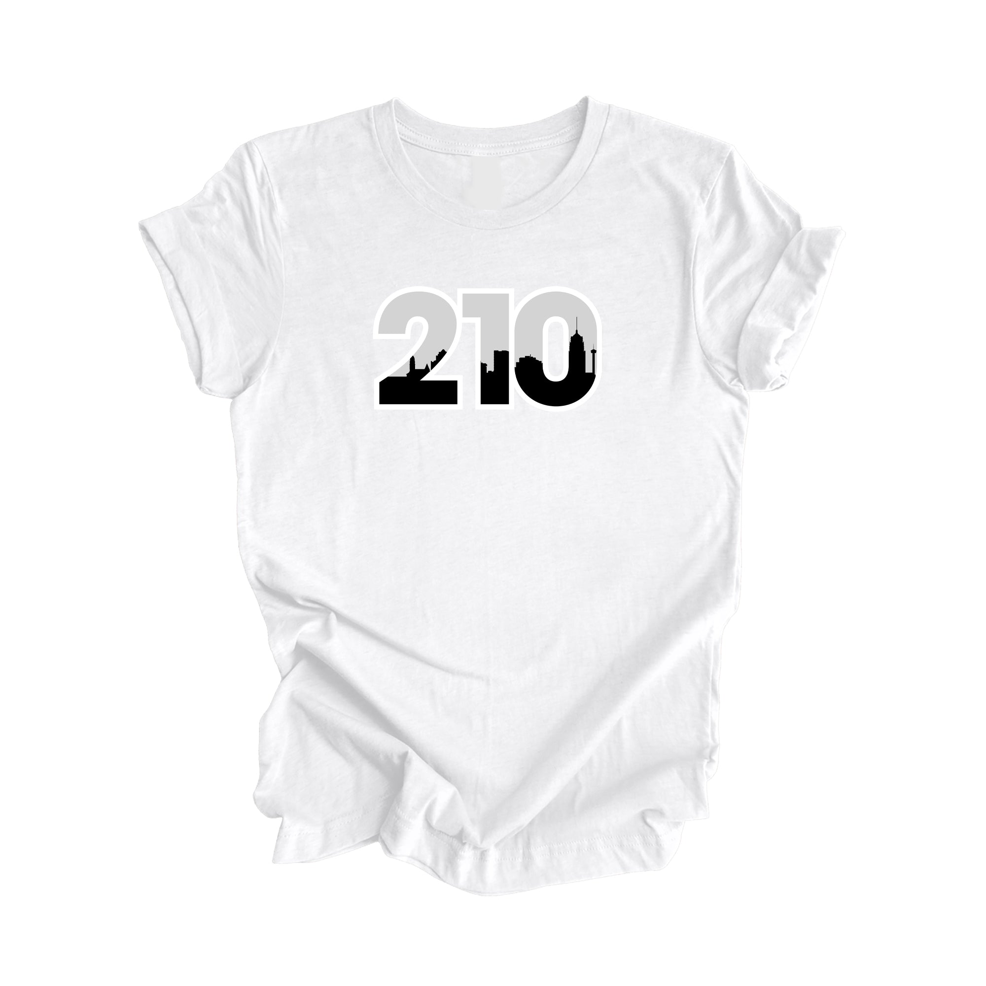 210 San Antonio Texas USA Area Code City Skyline Gift - Unisex T-Shirt - Inspired X