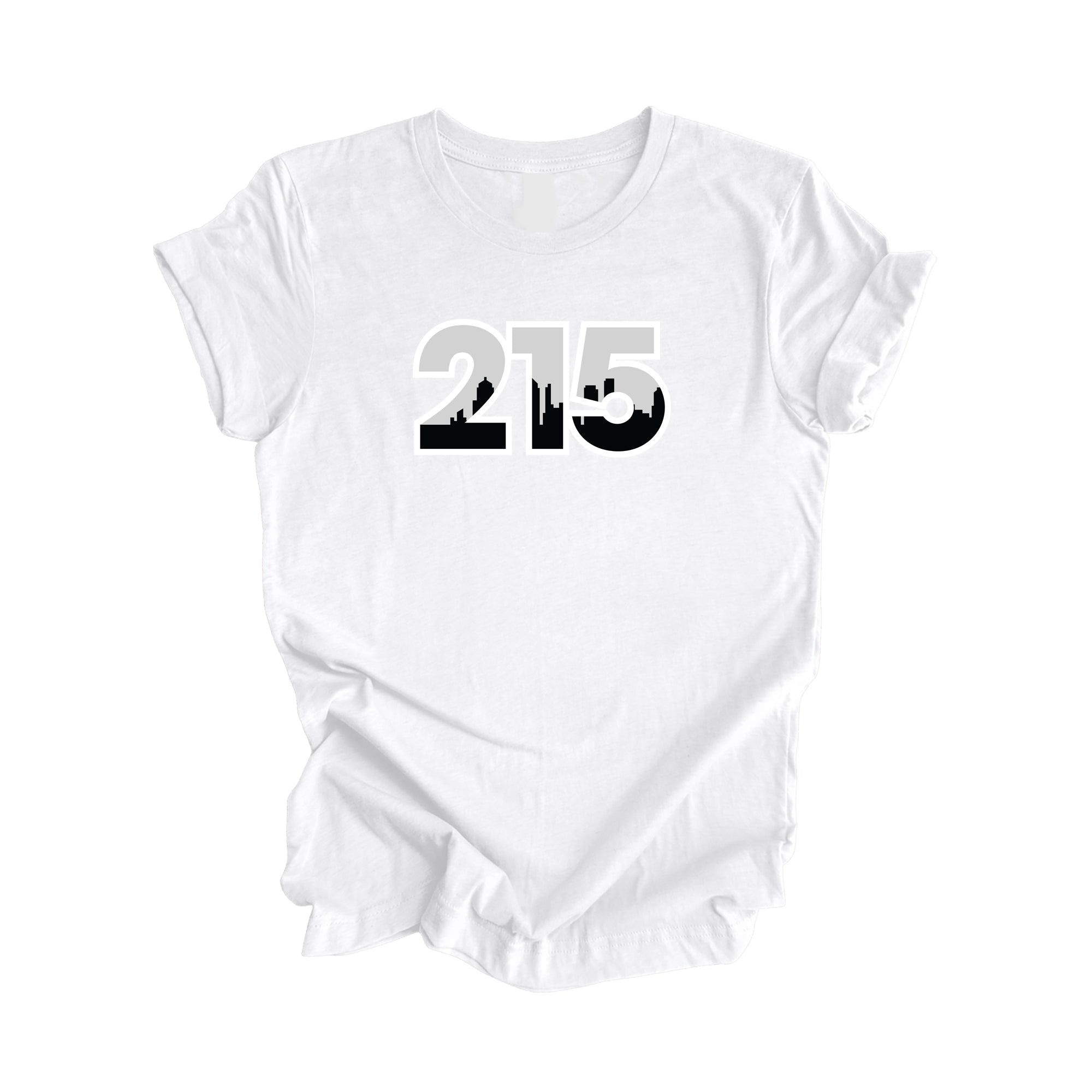 215 Philadelphia Pennsylvania USA Area Code City Skyline Gift - Unisex T-Shirt - Inspired X