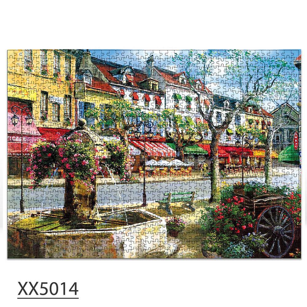 1000-Pc European Town Jigsaw Journey | KidsToyLover