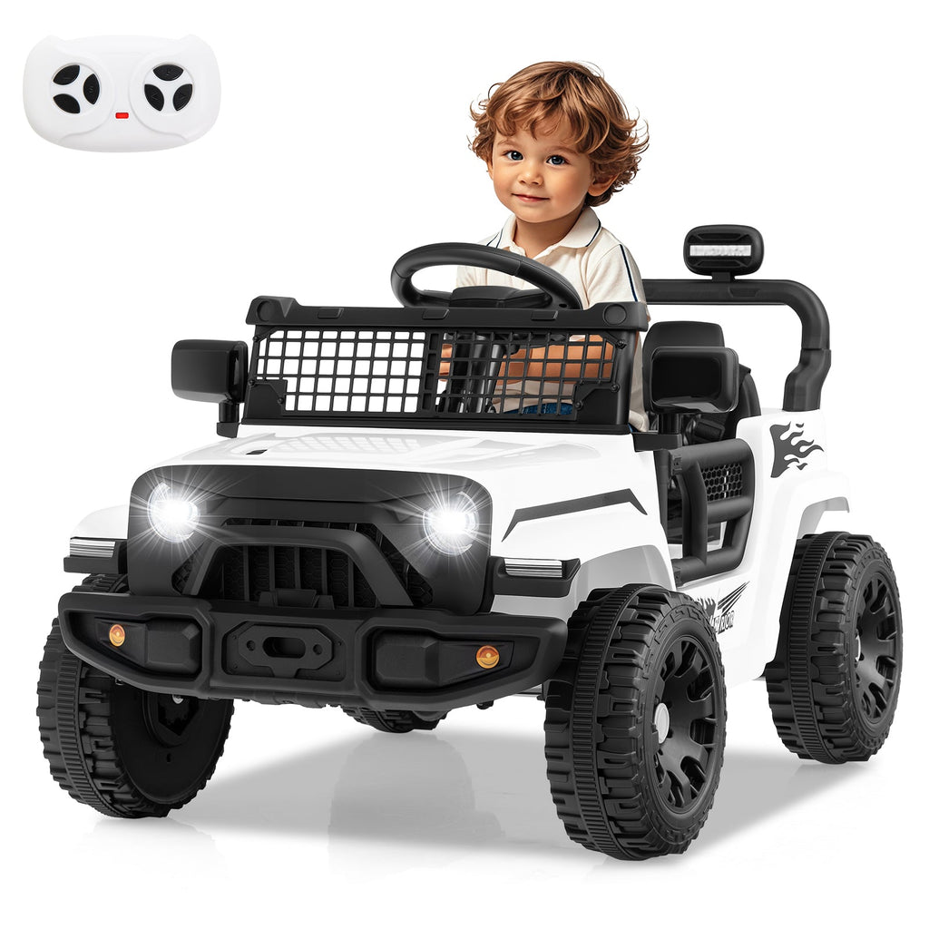12V Kids Ride on Truck Car Battery Powered Electric Vehicle-Black