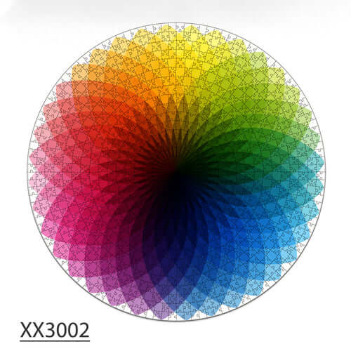 1000-Pc Round RGB Color Palette Puzzle | KidsToyLover