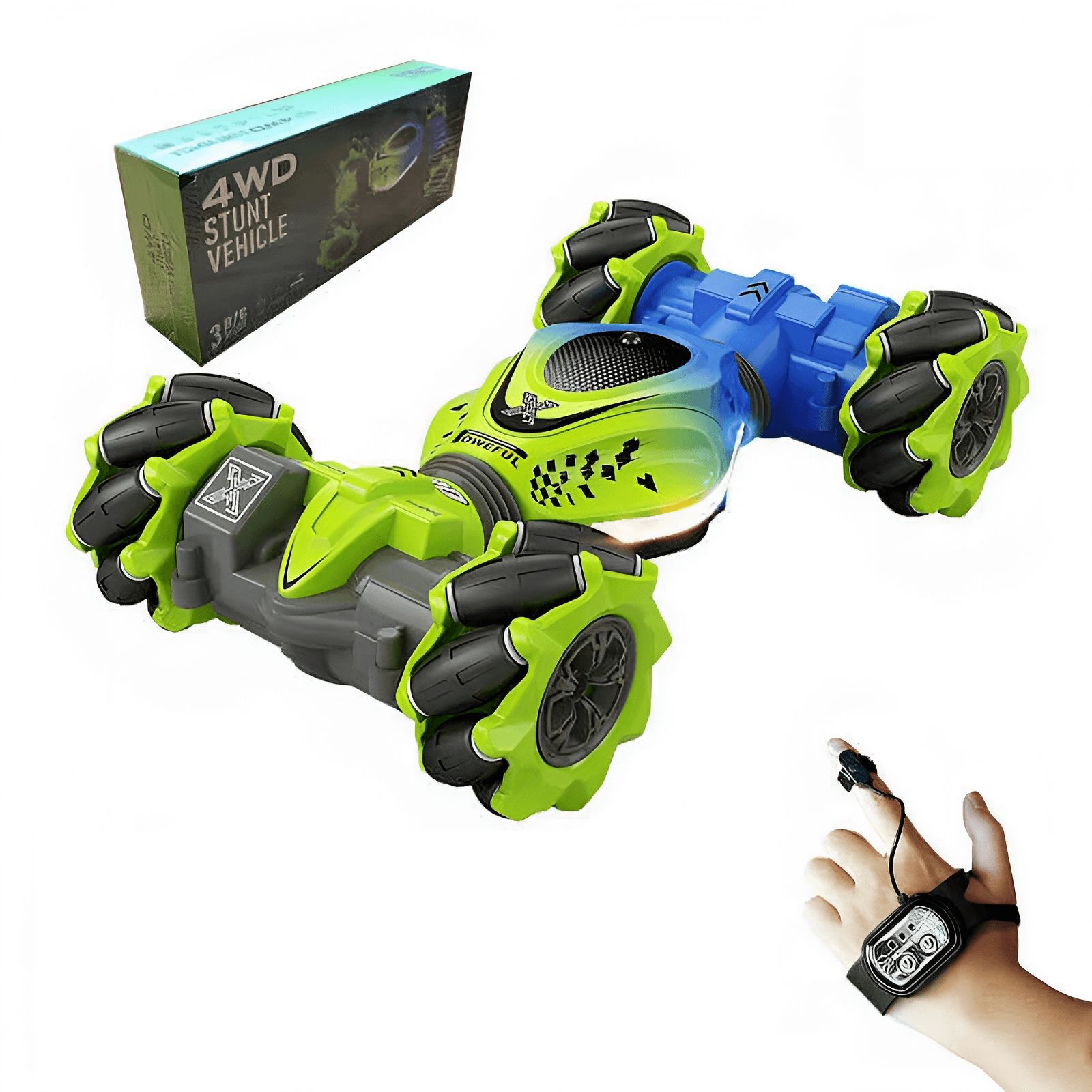 2024 New 4WD RC Stunt Car - Watch Gesture Control, 360° Rotation - Kids Toy Gift