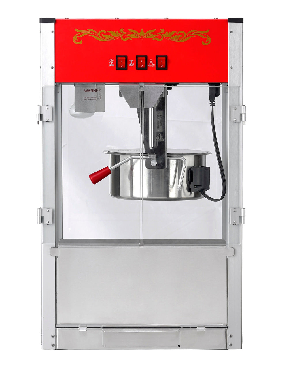 12oz Red Canadian Commercial Popcorn Machine