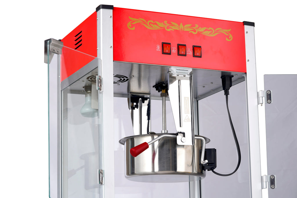 12oz Red Canadian Commercial Popcorn Machine