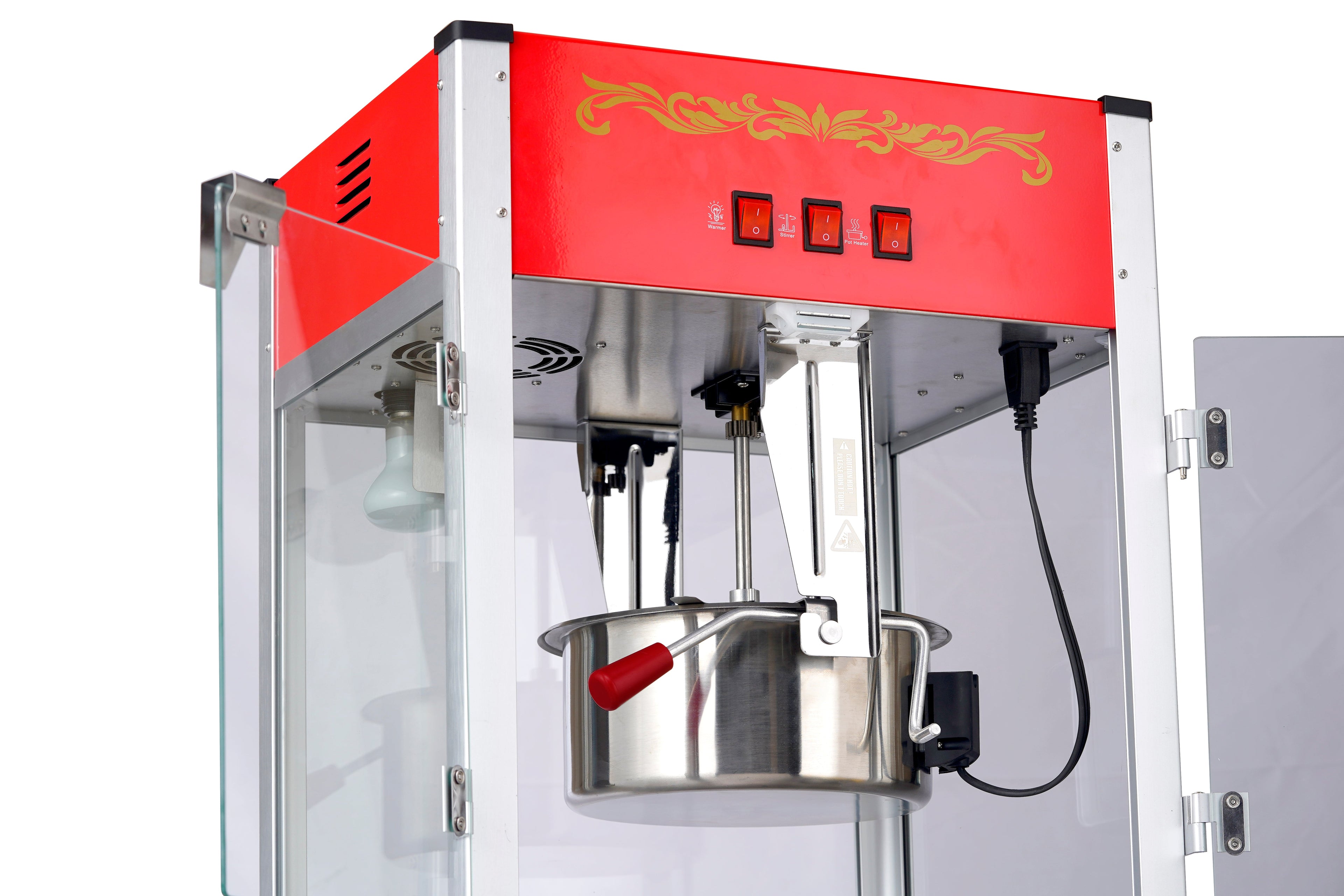 12oz Red Canadian Commercial Popcorn Machine