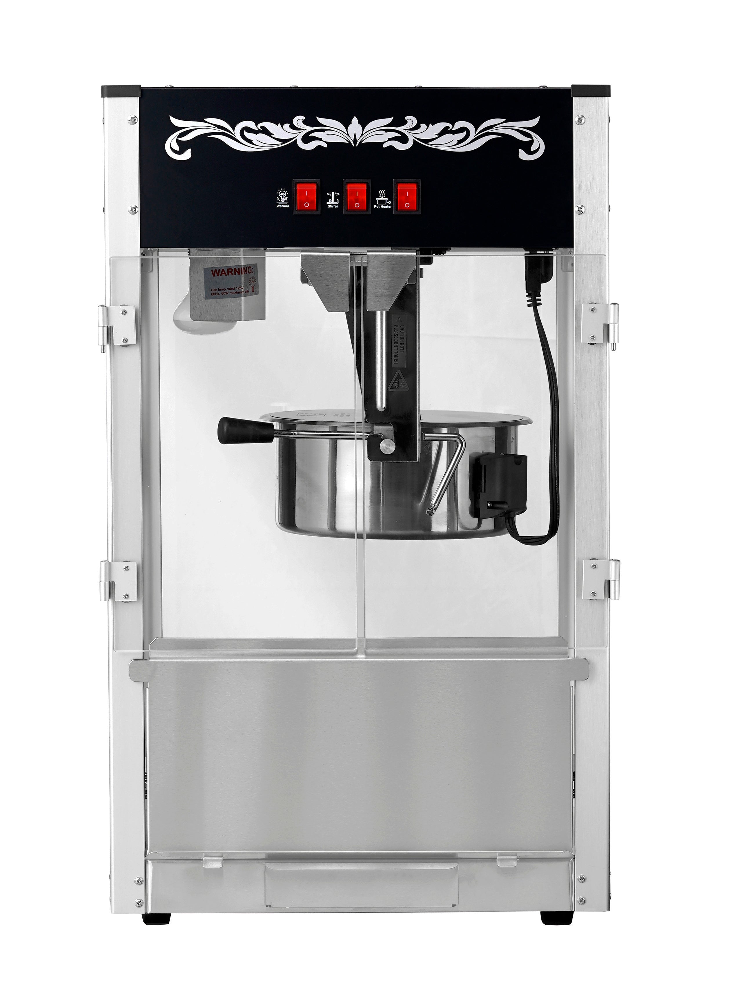 12oz Black Canadian Commercial Popcorn Machine