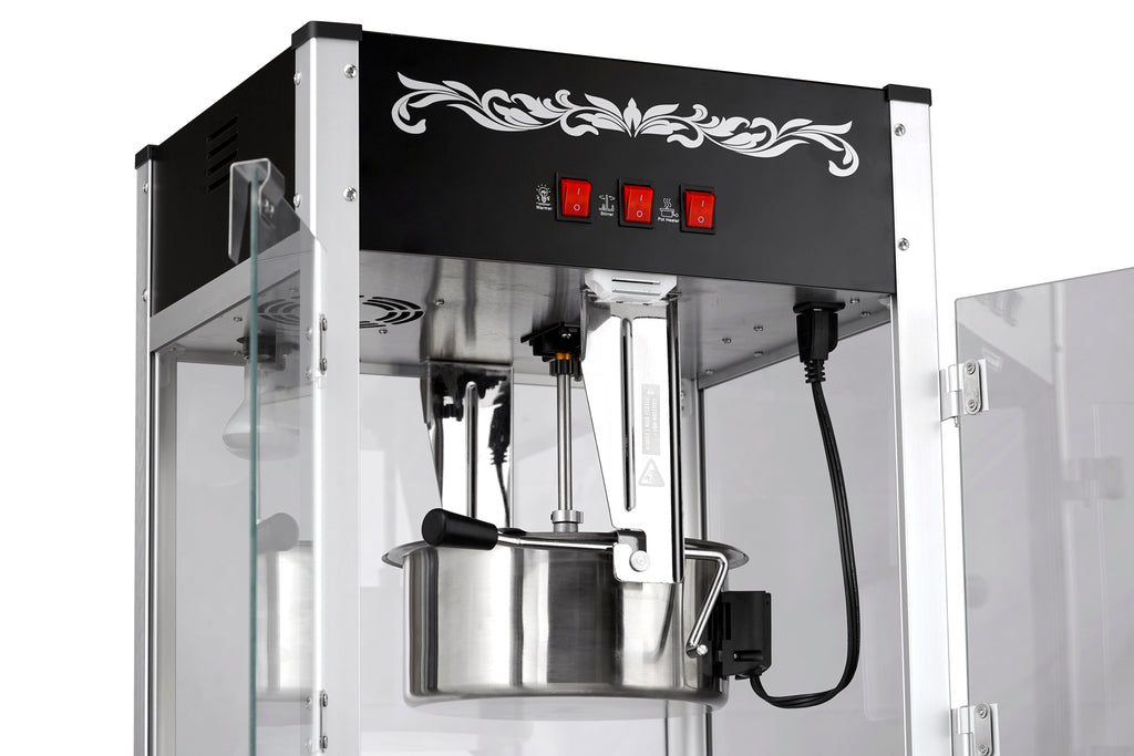 16oz Black Canadian Commercial Popcorn Machine