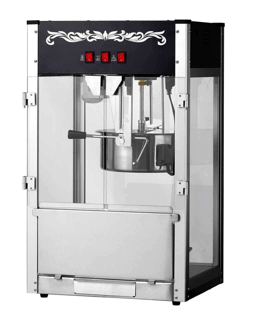 16oz Black Canadian Commercial Popcorn Machine