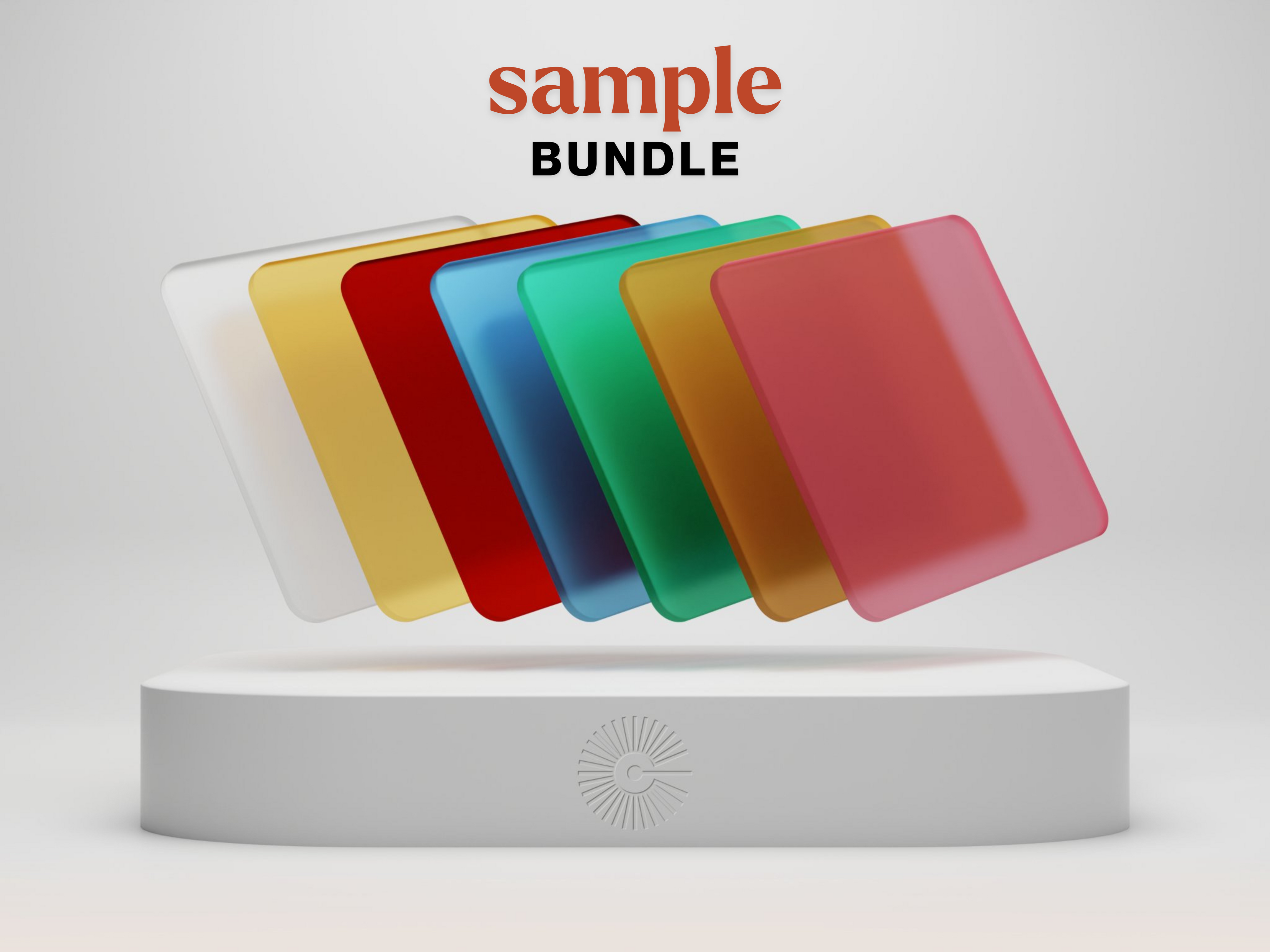 2"x2" Sample Bundle - (x7) Frosted Acrylics