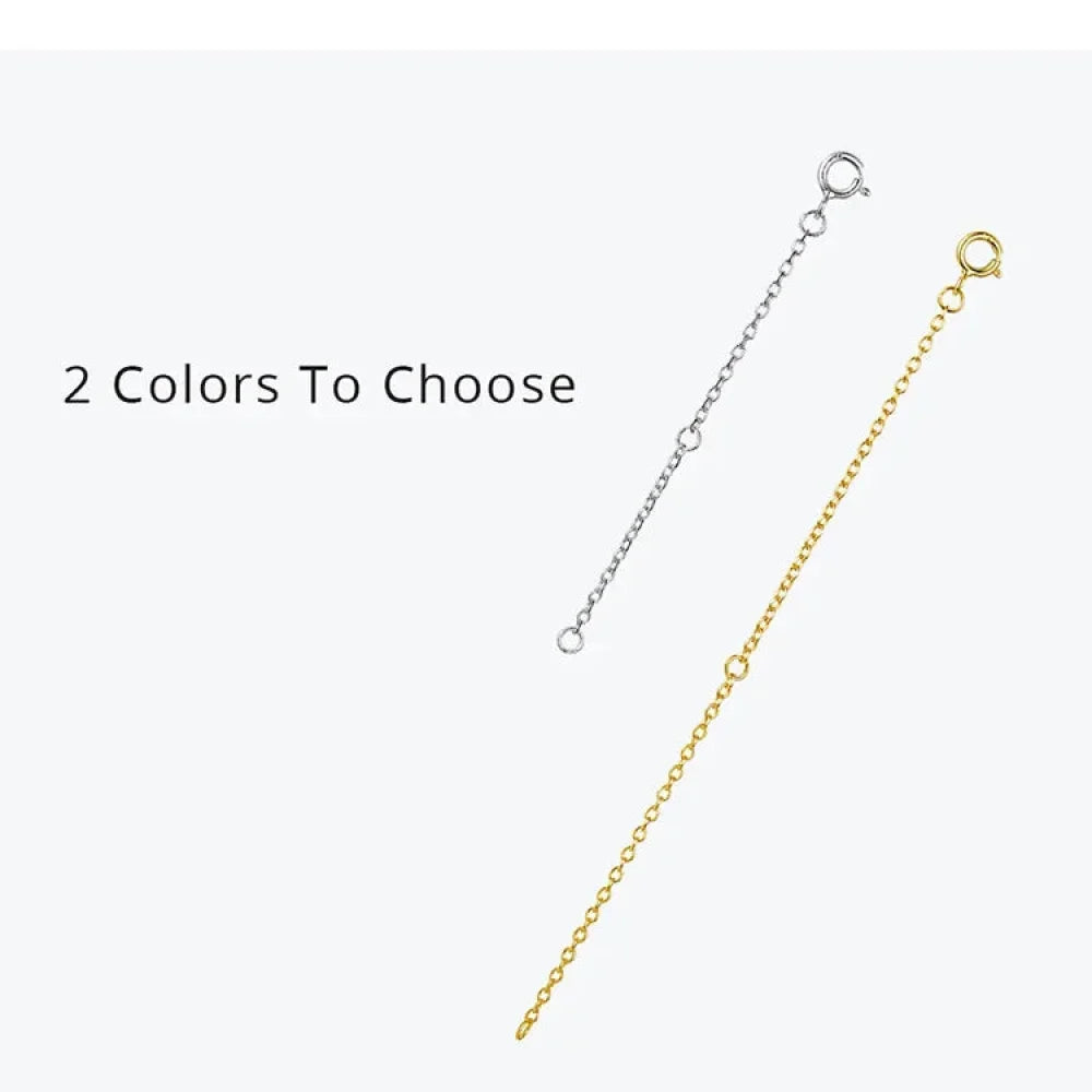 14K Gold Plated 925 Sterling Silver Necklace Extension Chains With Lobster Clasps For Diy Jewelry Making