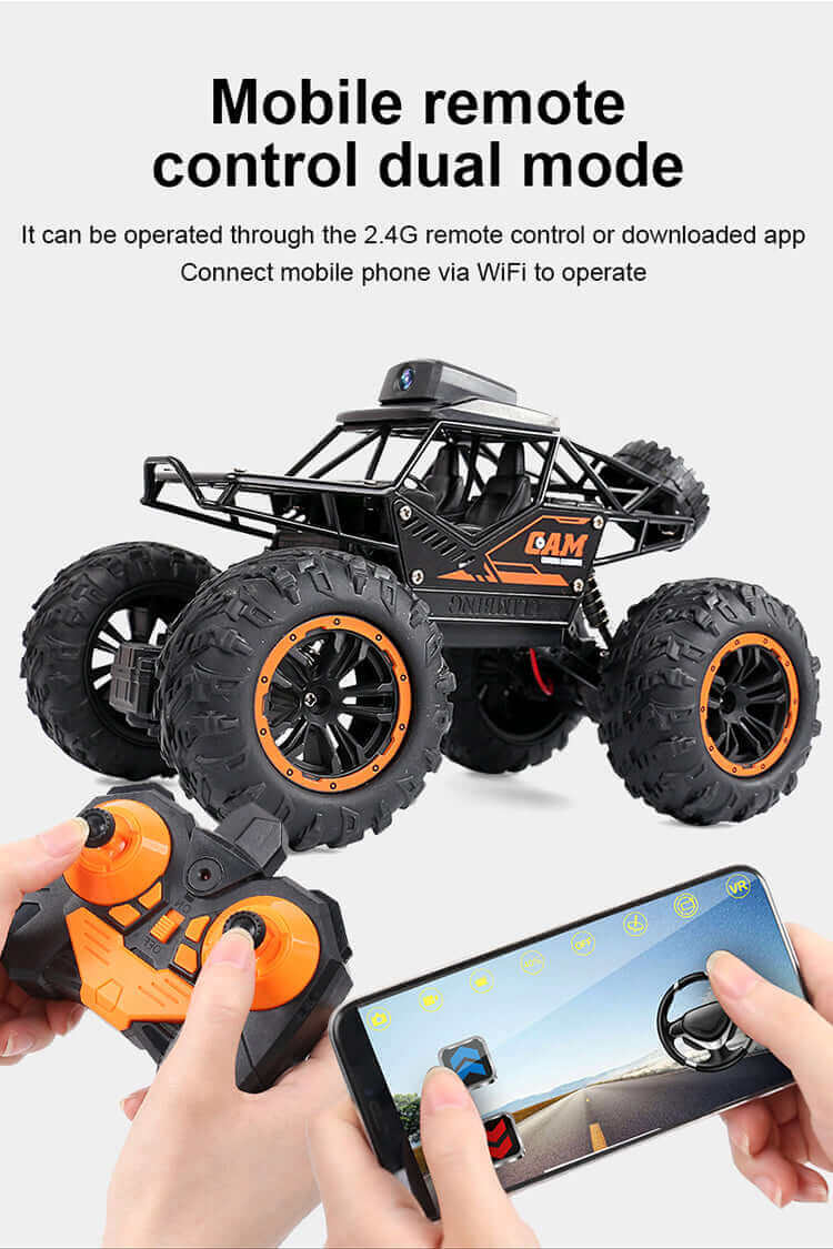 1:18 RC Car with 720P HD Camera - WiFi FPV Climbing SUV Toy | KidsToyLover
