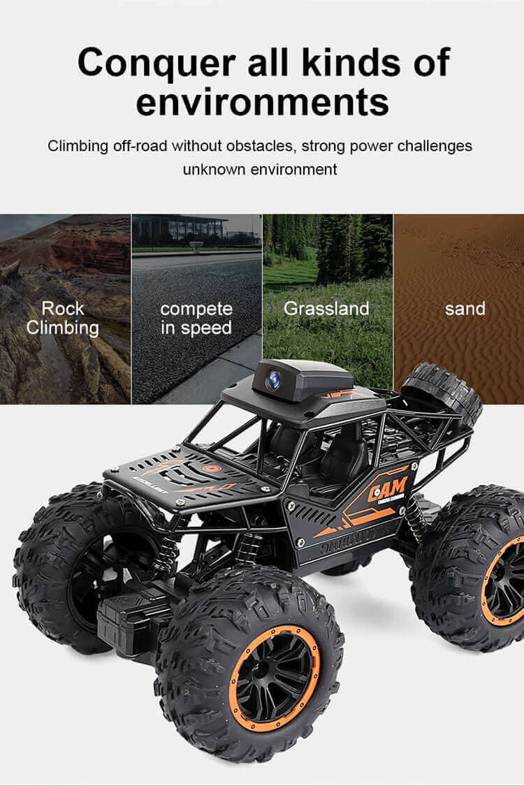 1:18 RC Car with 720P HD Camera - WiFi FPV Climbing SUV Toy | KidsToyLover