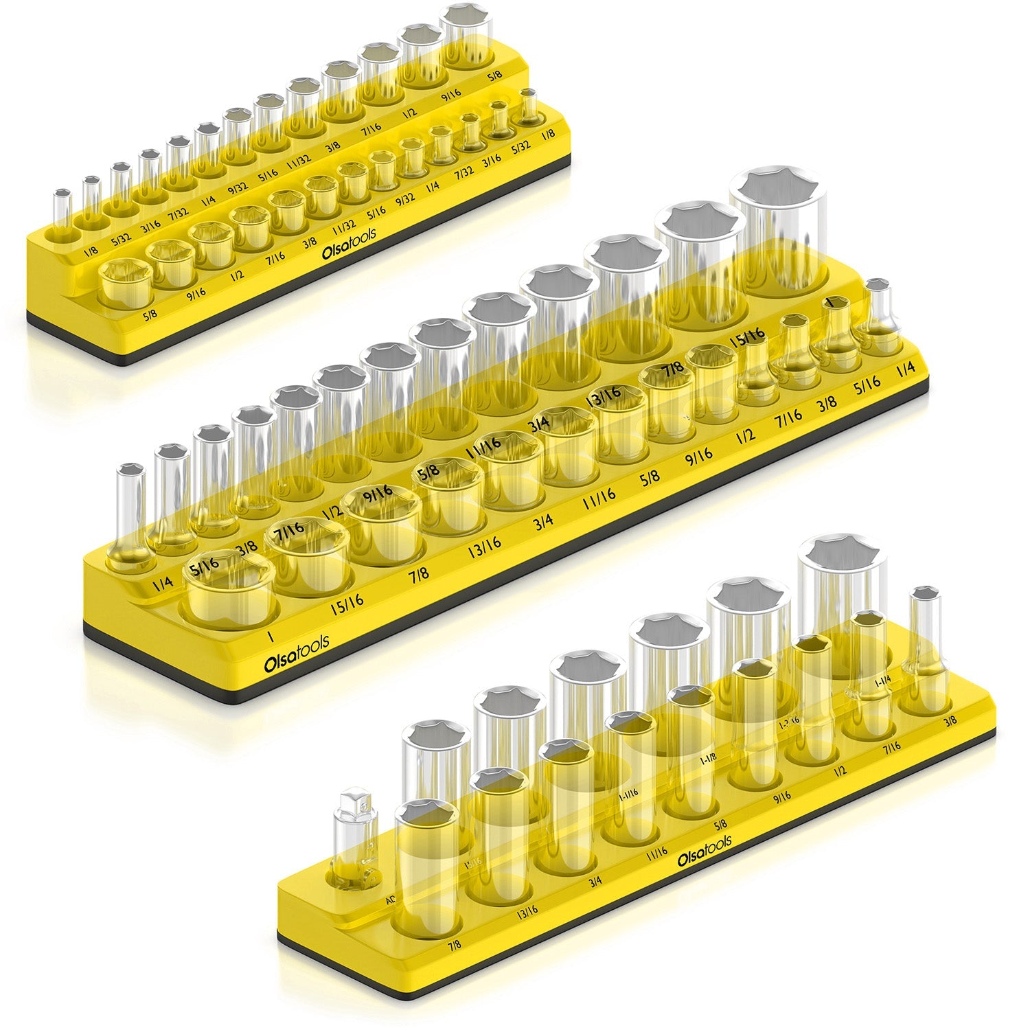 2-Row Magnetic Socket Holders