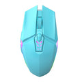 1600dpi RGB Lighting Gaming Wired Mouse with Silent Buttons - Blue
