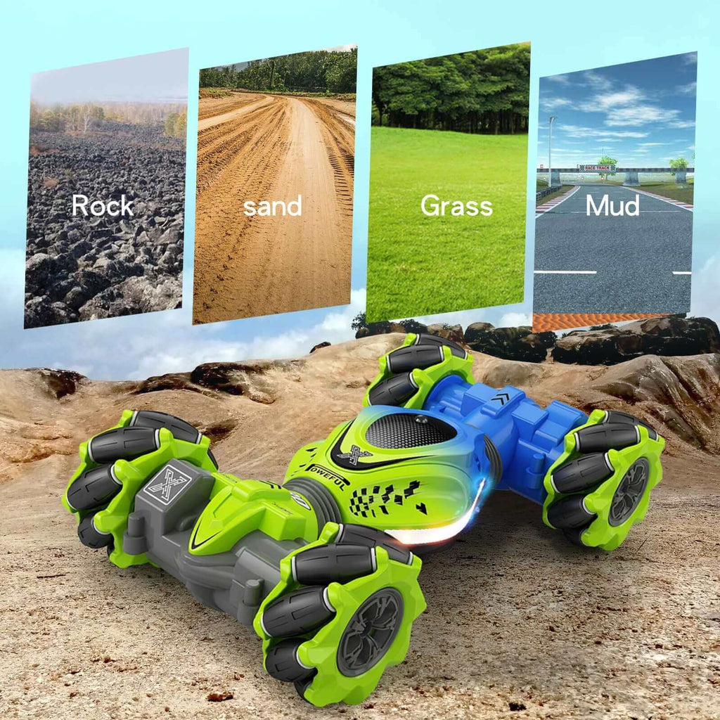 2024 New 4WD RC Stunt Car - Watch Gesture Control, 360° Rotation - Kids Toy Gift