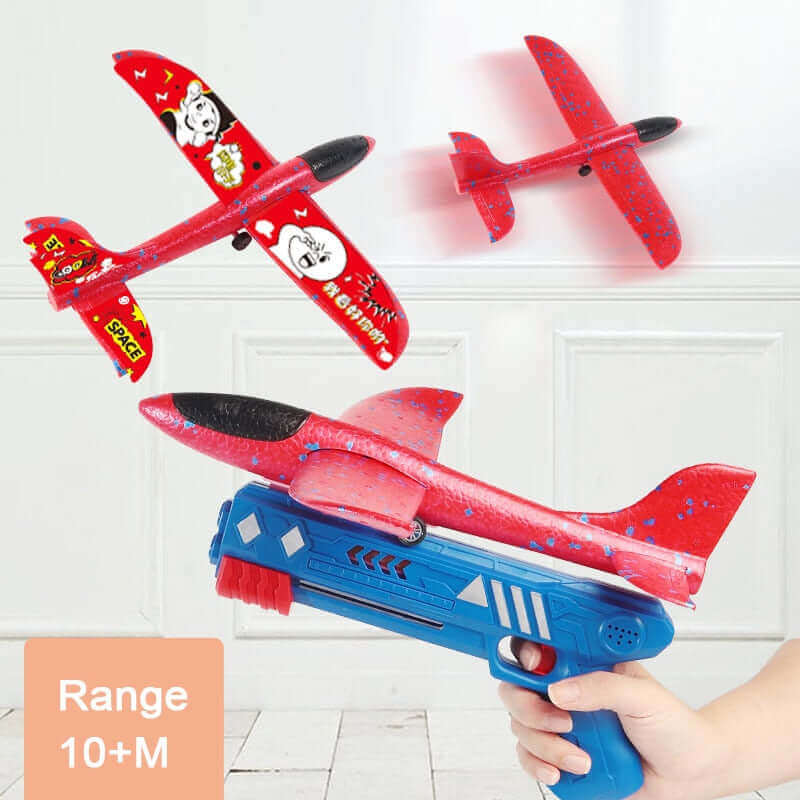 2024 Foam Plane Launcher Gun Toy - Outdoor Catapult Airplane for Kids