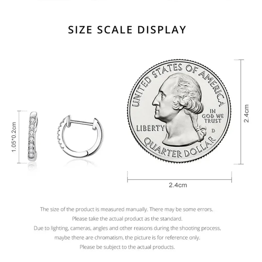 14K Gold Plated 925 Sterling Silver Cubic Zirconia Cuff Earrings - Trendy and Chic