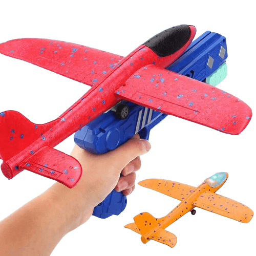 2024 Foam Plane Launcher Gun Toy - Outdoor Catapult Airplane for Kids