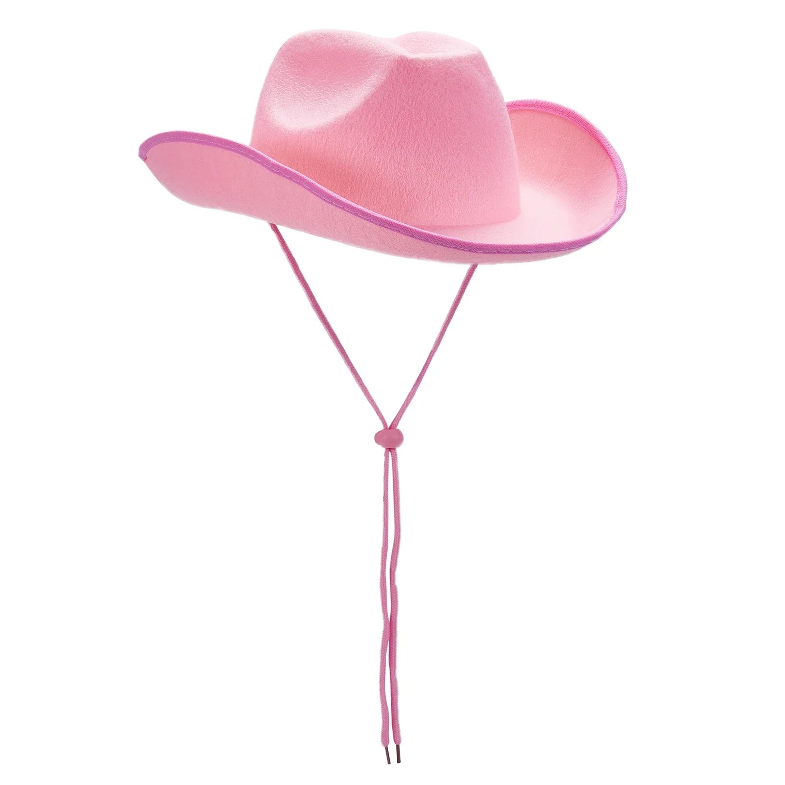 2024 Fashion Women´s Party Hats Cowboy Hat Adult Solid Color Furry Trim Wide Brim Hat Female Cap for Dating Party