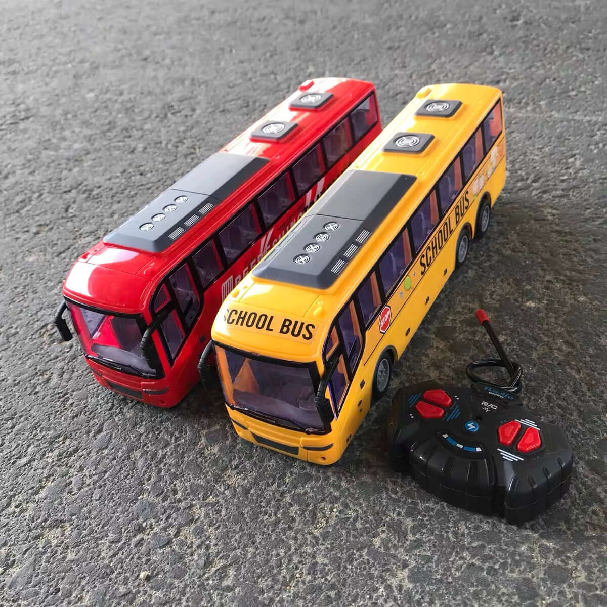 1/30 RC Bus with Lights - 27Mhz Electric Remote Control Car for Kids